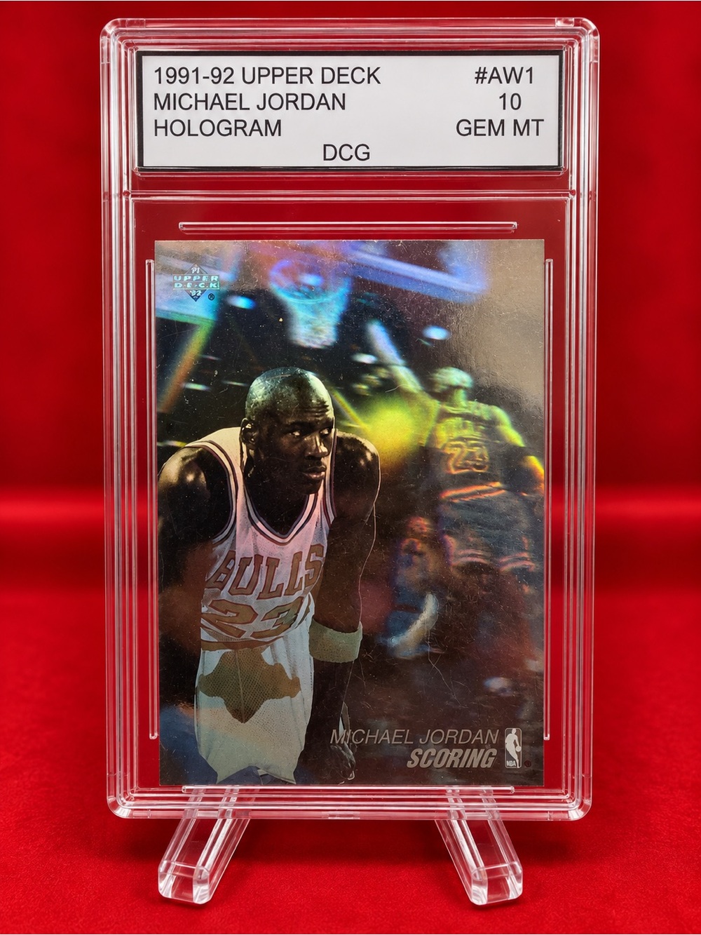 1991-92 Upper Deck Hologram Trading Card - MICHAEL JORDAN